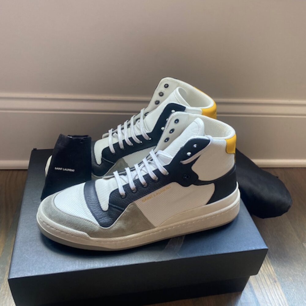 Saint Laurent Panelled high-top sneakers - Picture 5 of 6